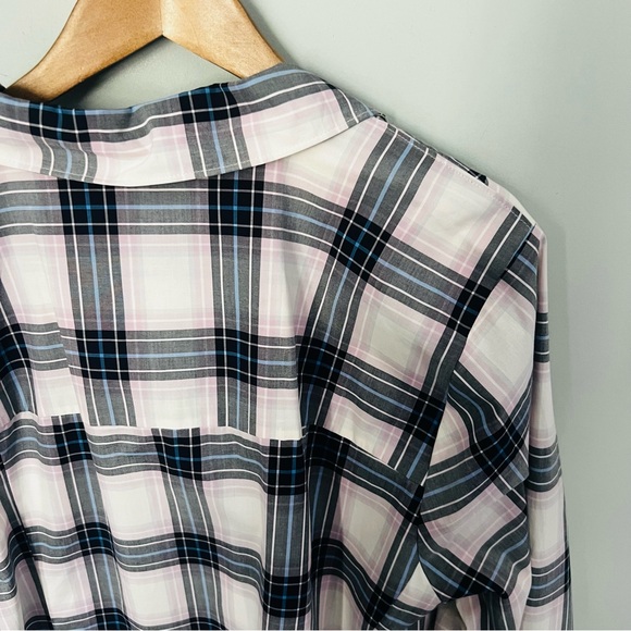 Lane Bryant Plaid Button Down Shirt NWT Size 24 - Picture 4 of 5